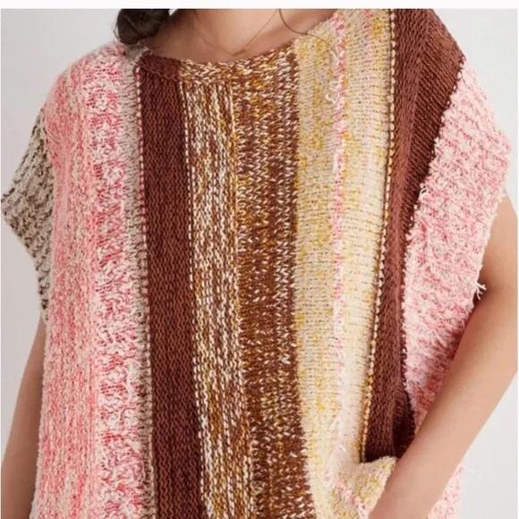 Anthropologie Pilcro Striped Poncho XS NWT - Picture 4 of 8